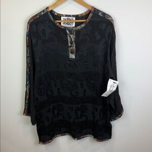 𝅺NWT vintage Donna Jessica tunic size M/L